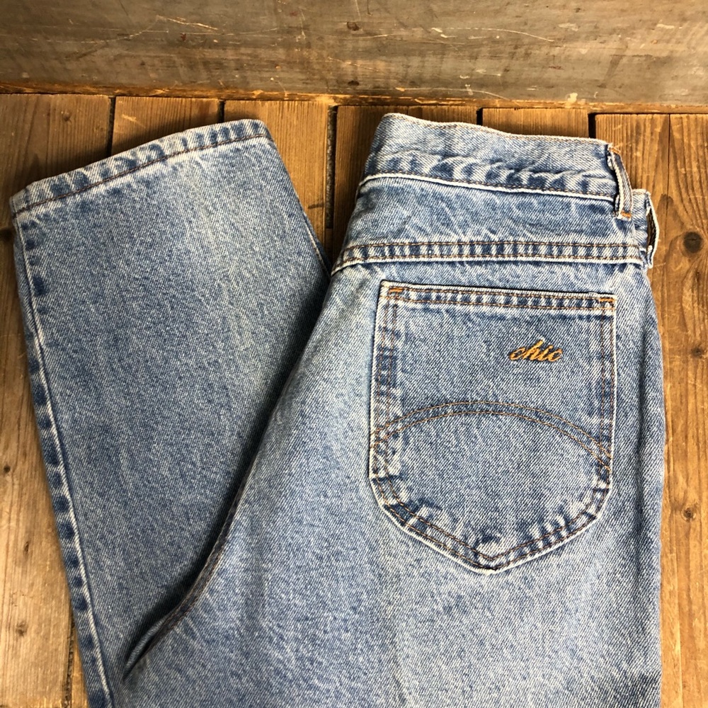 Sexy Vintage Chic High Waisted Light Wash Jeans - Picture 2 of 2
